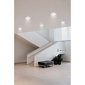 HEITRONIC LED Recessed spot DL7002, round, 38�, 5,5W, 3000K, 400lm, IP44, swiveling, white