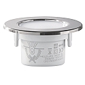 HEITRONIC Inbouwarmatuur voor buiten DL7002 stijf, incl. chauffeur, bekabeld IP65, wit dimbaar