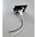 HEITRONIC Recessed spot DL7801, SQUARE, GU10 & GU5.3, LED max. 8W, IP20, swiveling, black