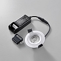 HEITRONIC downlight DL6808 round IP54, white dimmable
