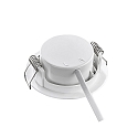 HEITRONIC Spot DL7202 stijf IP44, wit dimbaar