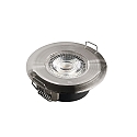 HEITRONIC Spot DL7202 stijf IP44, nikkel dimbaar