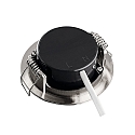 HEITRONIC Spot DL7202 stijf IP44, nikkel dimbaar