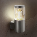 HEITRONIC Wall luminaire NAXOS Outdoor luminaire, E27, IP44, stainless steel