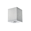 Downlight ADL8001 hoekig, draaibaar GU10 IP20, aluminium geborsteld dimbaar