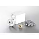 HEITRONIC Downlight ADL8001 hoekig, draaibaar GU10 IP20, wit dimbaar