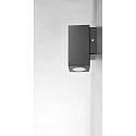 HEITRONIC Wandarmatuur voor buitenshuis GALERA 1-vlams GU10 IP54, antraciet 