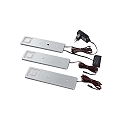 Onderbouwarmatuur IMOLA set van 3 IP20, zilver  6,3W 360lm 3000K CRI 80 18.9cm