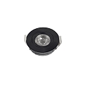 HEITRONIC Downlight DL6809 draaibaar, roteerbaar, Dim-To-Warm IP44, zwart dimbaar