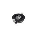 HEITRONIC Downlight DL6809 draaibaar, roteerbaar, Dim-To-Warm IP44, zwart dimbaar