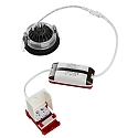 HEITRONIC Downlight DL6809 draaibaar, roteerbaar, Dim-To-Warm IP44, zwart dimbaar