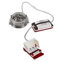 HEITRONIC Downlight DL6809 draaibaar, roteerbaar, Dim-To-Warm IP44, nikkel mat dimbaar
