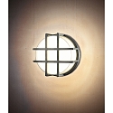HEITRONIC Wand- en plafondarmatuur CIRCULA rond, met rooster IP65, antraciet 