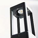 HEITRONIC socket luminaire TOSKANA II square, switchable, set back IP65, anthracite 