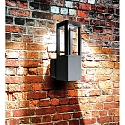 HEITRONIC outdoor wall luminaire TOSKANA II square, switchable, set back IP65, anthracite 