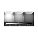 HEITRONIC ceiling recessed luminaire LE MANS square IP44, white dimmable