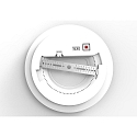HEITRONIC surface / recessed luminaire ALLROUNDER with sensor, CCT Switch, multipower, on/off IP20, white 