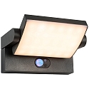 HEITRONIC solar wall luminaire ARONA rotatable, with sensor, vertacal IP54, anthracite 