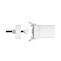 HEITRONIC damp-proof luminaire SHARK-X with motion detector IP65, white 