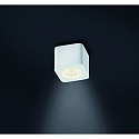 Surface-mounted LED downlight OSO for bathrooms, square, IP44, 7.5W 2700K 370lm 40�, CRi >90, dimmable, fixed, white matt