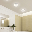 Helestra LED Ceiling luminaire LIV 20 LED Bathroom luminaire, IP30, white matt