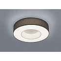LED Ceiling luminaire LOMO LED, IP20, white matt / shade anthracite