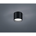 ceiling luminaire DORA round IP20, satined, black matt 