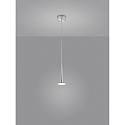 LED Pendant luminaire FLUTE LED, IP20, chrome