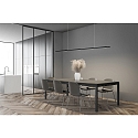 Pendelarmatuur LOOPY direct, met diffuser IP20, gesatineerd, zwart mat dimbaar