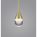 Pendelarmatuur DEEP instelbaar, met diffuser IP20, goud mat 