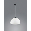 pendant luminaire DORO E27 IP20, black matt, white