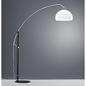 Floor lamp DORO, E27, IP20, black matt-chrome