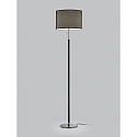 floor lamp OPPO with shade, with pull switch chain E27 IP20, black matt, black chrome 