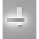 LED Wall luminaire DEX LED, IP20, white matt - aluminum polished
