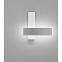 Helestra LED Wall luminaire DEX LED, IP20, white matt - aluminum polished
