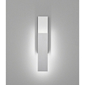 Helestra LED Wall luminaire DEX LED, IP20, white matt - aluminum polished