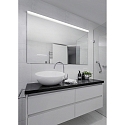 Helestra Spiegelarmatuur ONTA 60 IP44, chroom, gesatineerd 