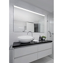Helestra Spiegelarmatuur ONTA 120 IP44, chroom, gesatineerd 