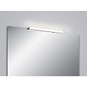 mirror luminaire LADO-S  60 short, switchable, slim, with diffuser IP44, chrome, white 