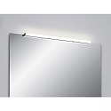 mirror luminaire LADO-S 90 medium, switchable, slim, with diffuser IP44, chrome, white 