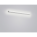 Helestra mirror luminaire LADO-S 90 medium, switchable, slim, with diffuser IP44, black matt, white 