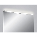 mirror luminaire LADO-S 120 large, switchable, slim, with diffuser IP44, chrome, white 