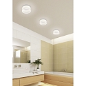 Helestra LED Ceiling luminaire LIV 30 LED Bathroom luminaire, IP30, white matt
