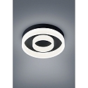 ceiling luminaire LIV 2-fold, ring shape IP30, black matt dimmable