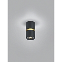 ceiling luminaire ROK 1 flame, direct / indirect, focusable IP20, gold matt, black matt dimmable