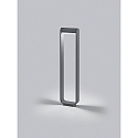 Helestra bollard lamp LUZ 44 rotatable, direct / indirect IP54, graphite dimmable