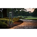 Helestra bollard lamp LUZ 44 rotatable, direct / indirect IP54, graphite dimmable
