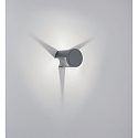 outdoor wall luminaire SKY indirect IP54, graphite 