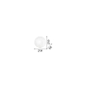 Ideal Lux Wand- en plafondarmatuur SIMPLY PL1 1-vlams E27 IP20, wit 