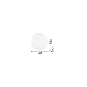 Ideal Lux Wand- en plafondarmatuur SIMPLY PL4 4-vlams E27 IP20, wit 